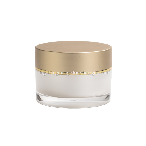 Empty Beauty Makeup Containers White Acrylic jar